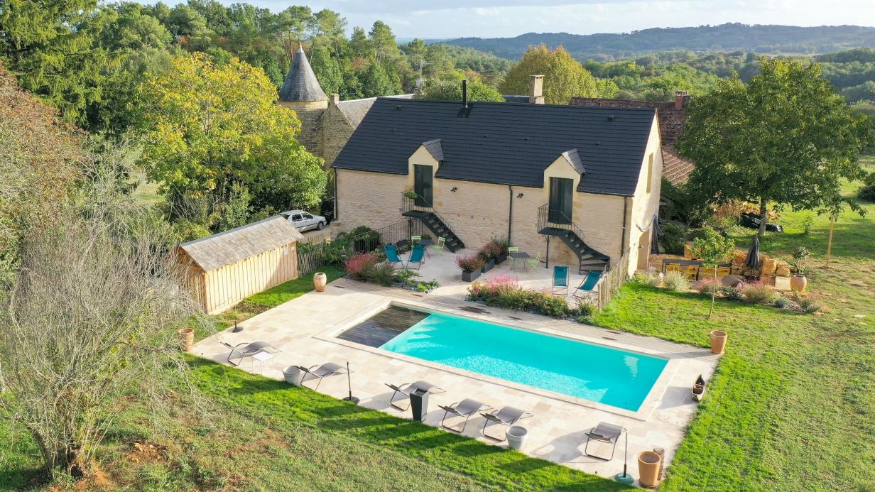 Les Charmes de Vaurizeaud piscine chauffée Sarlat