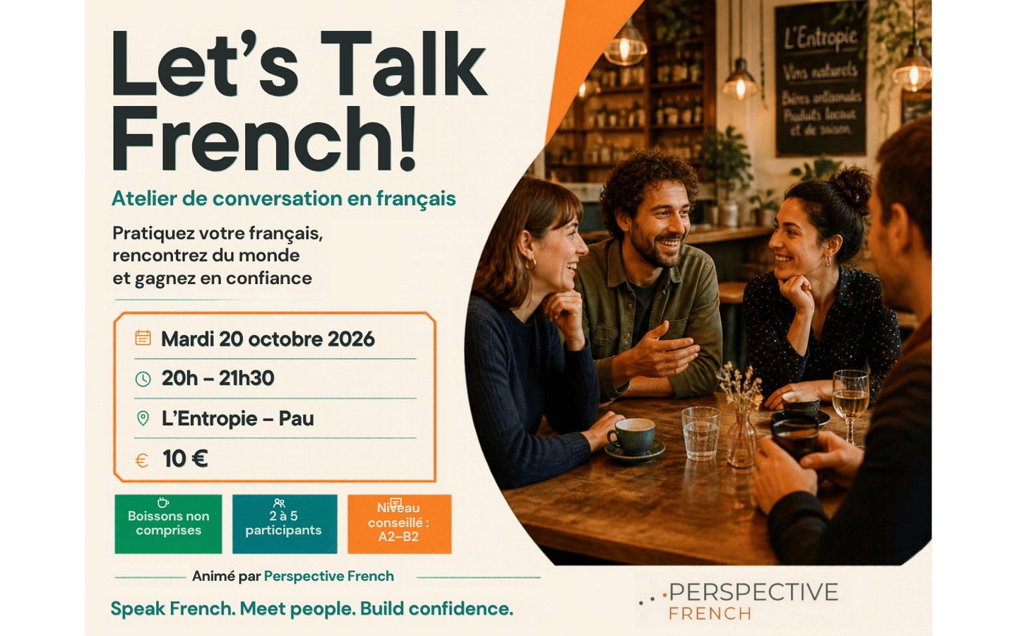 Atelier de conversation en français – Let's Talk French!