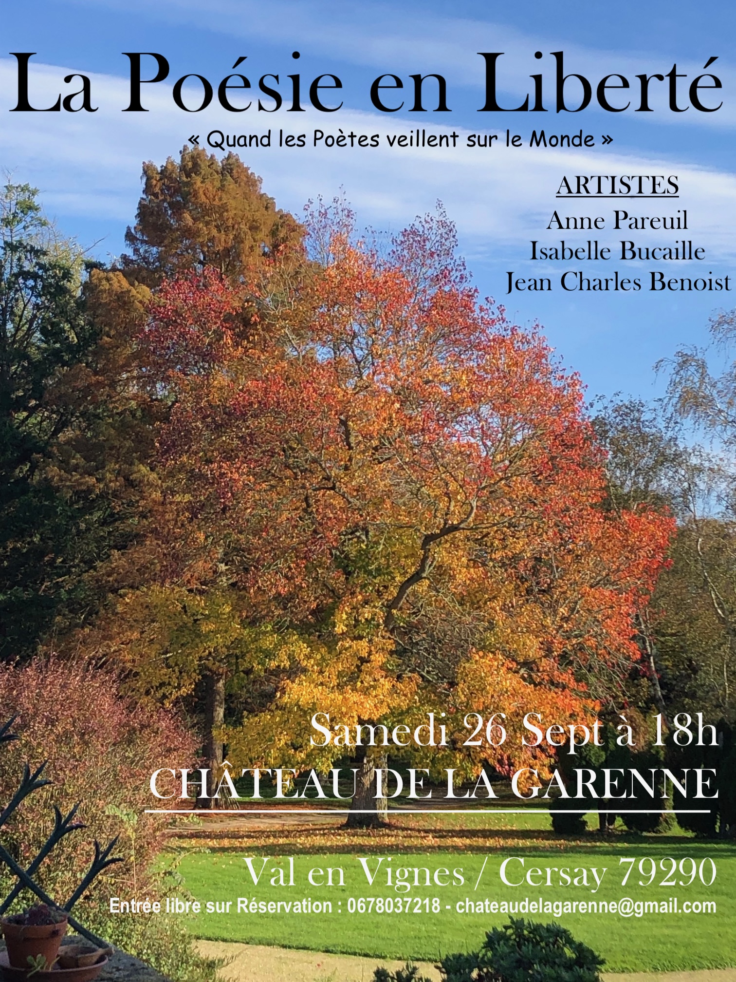 RENCONTRE POÉTIQUE « LA LIBERTÉ »