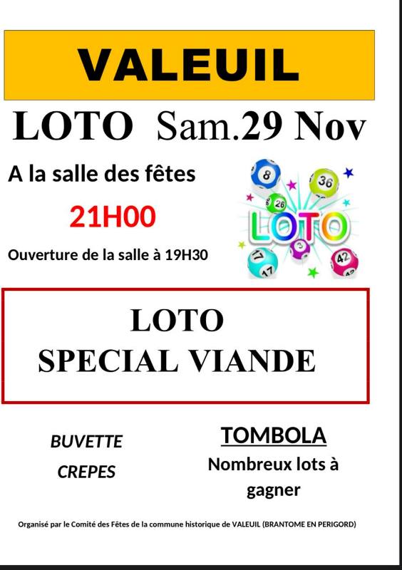 Loto "spéciale viande" Loto "spéciale viande"