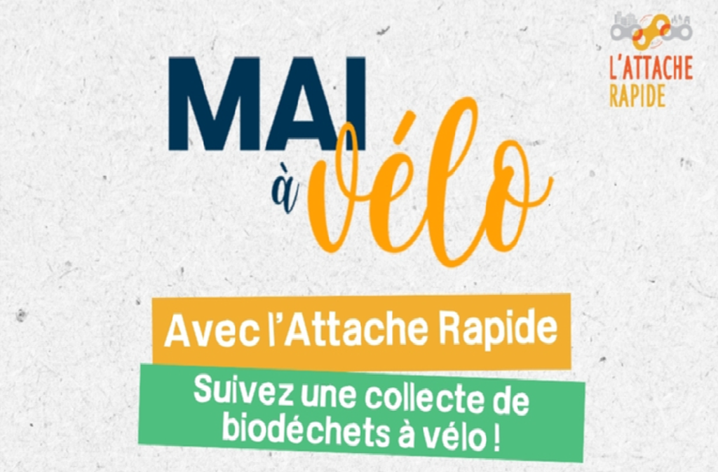Mai à vélo - Suivez une collecte de biodéchets à vélo avec l'Attache Rapide !