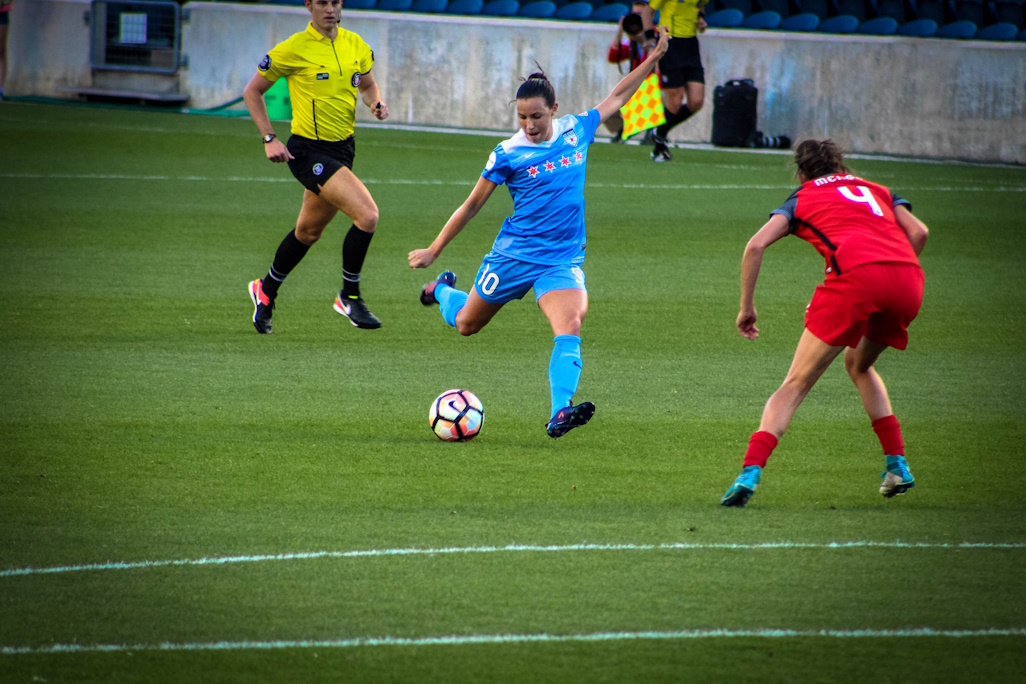 Tournois de football, match féminin de l'USBM