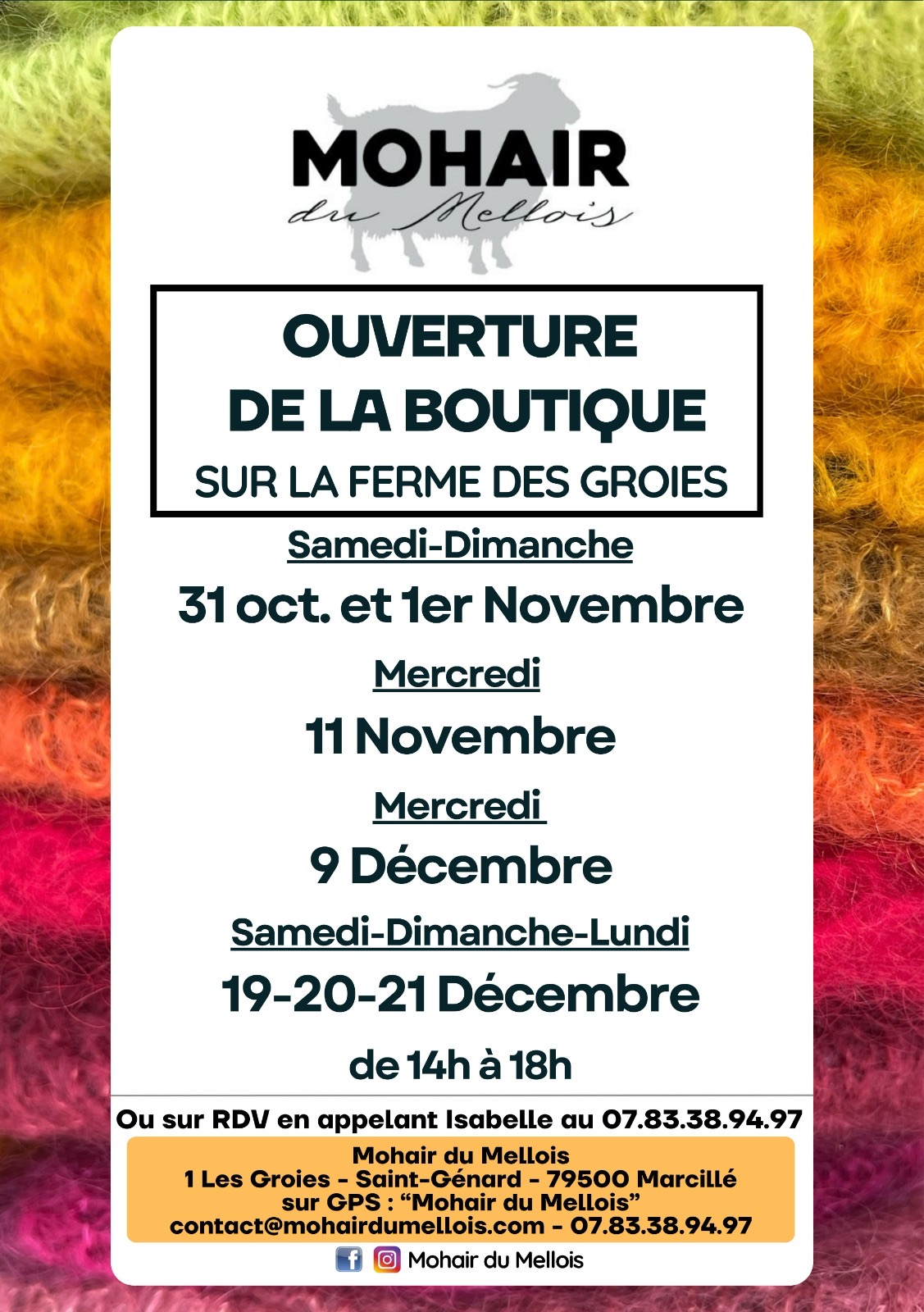 Boutique éphémère - Mohair du Mellois