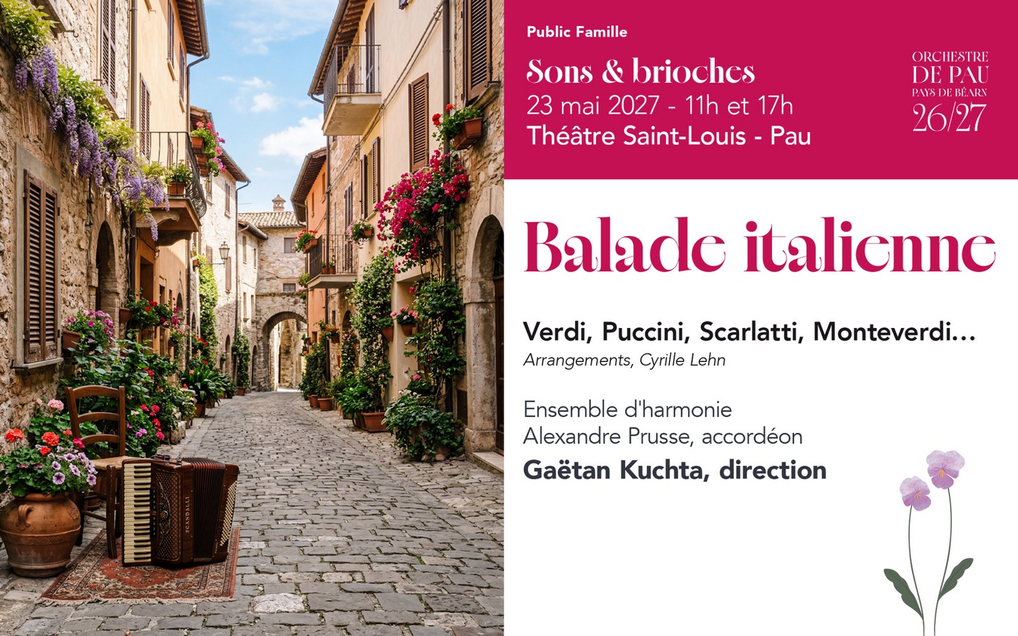 OPPB - Sons & Brioches "Balade italienne"