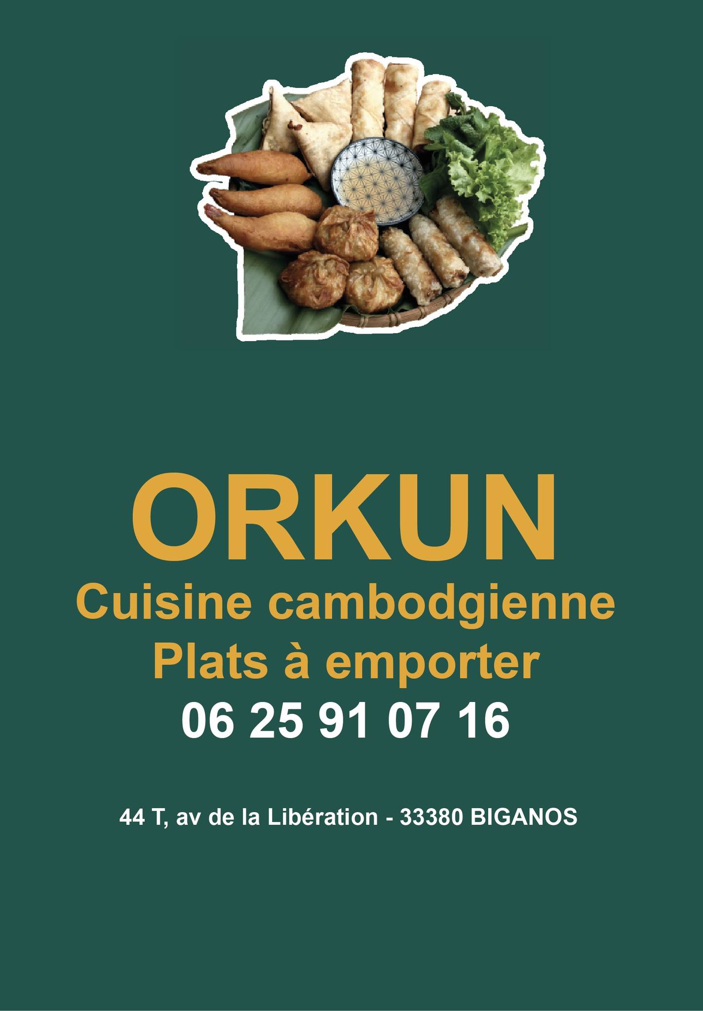 Orkun, traiteur Cambodgien