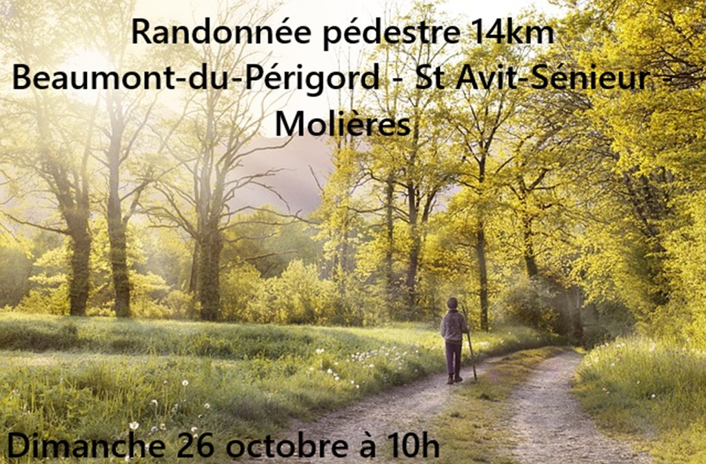 Bastides en fête I Randonnée pédestre entre les bastides de Beaumont-du Périgord et de Molières