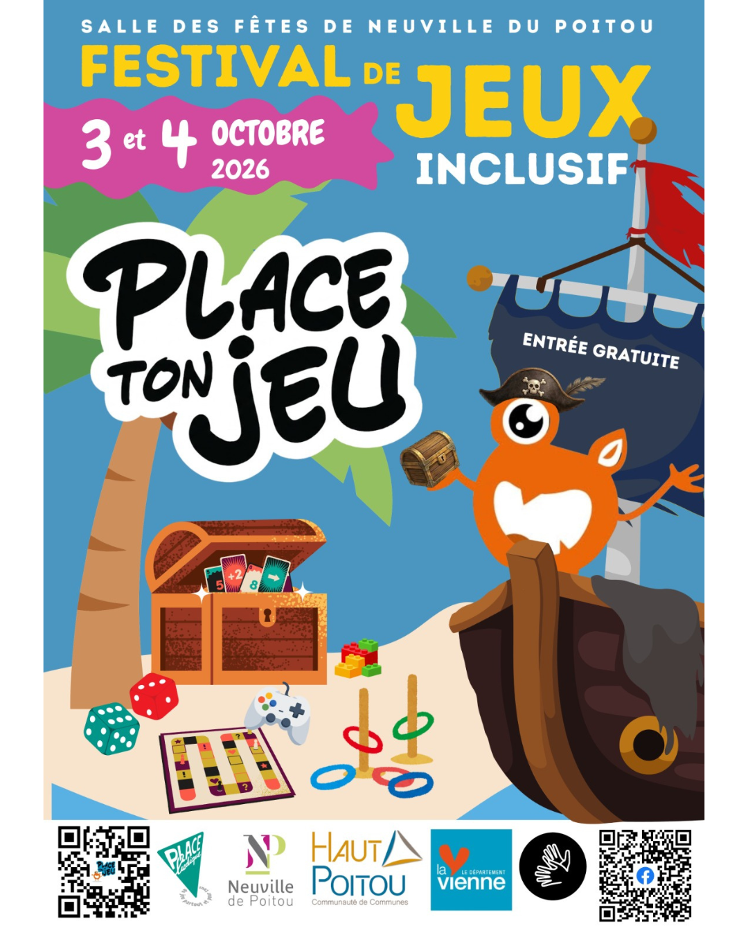 Affiche festival Place ton Jeu