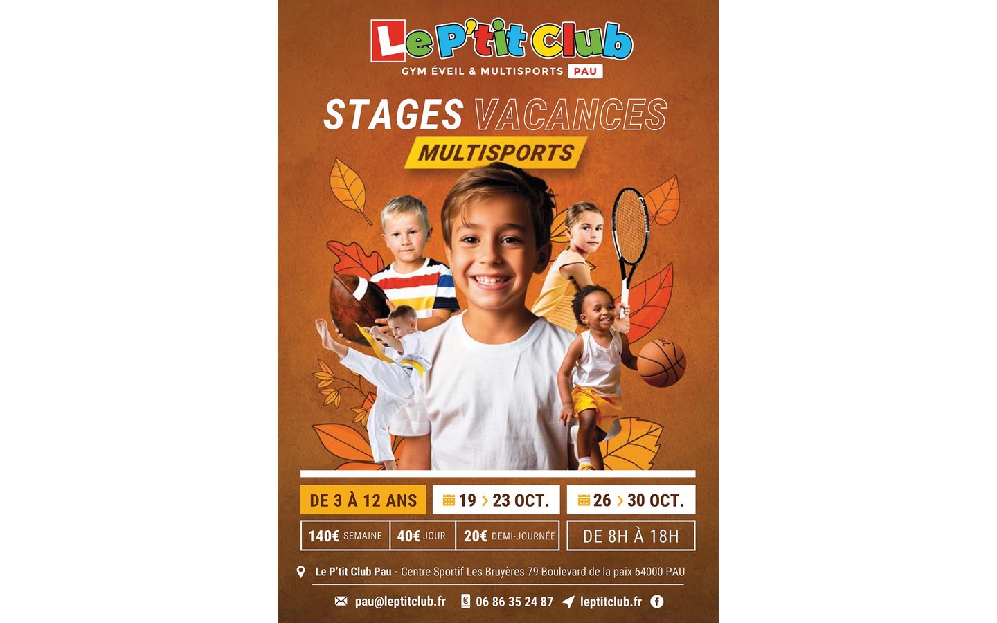 Stages multisports enfants "Le P'tit Club"