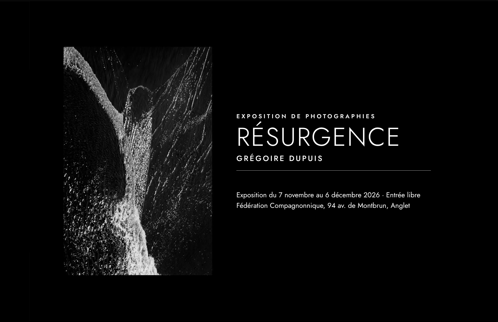 Exposition "Résurgence" par le photographe d'art Grégoire Dupuis