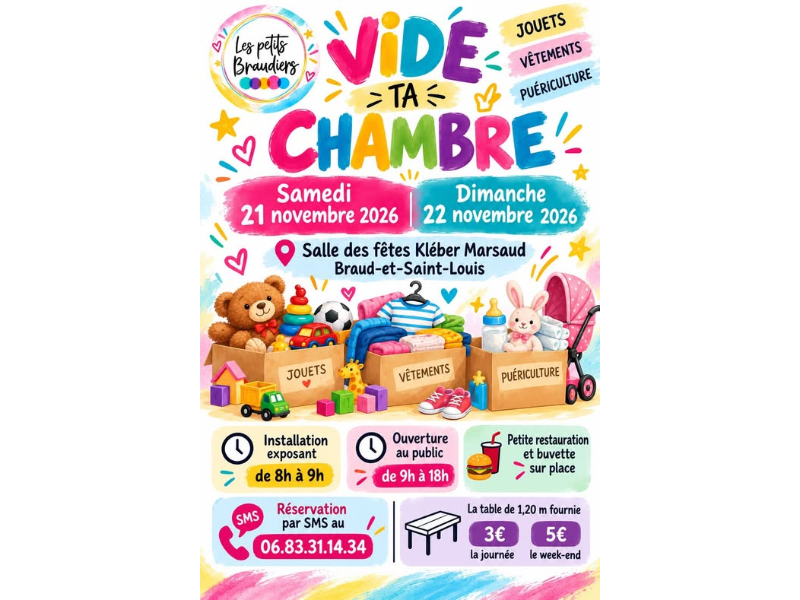Vide ta chambre à Braud et Saint Louis