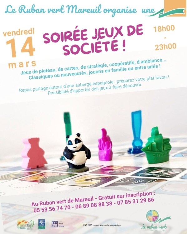 Soirée jeux de société Soirée jeux de société
