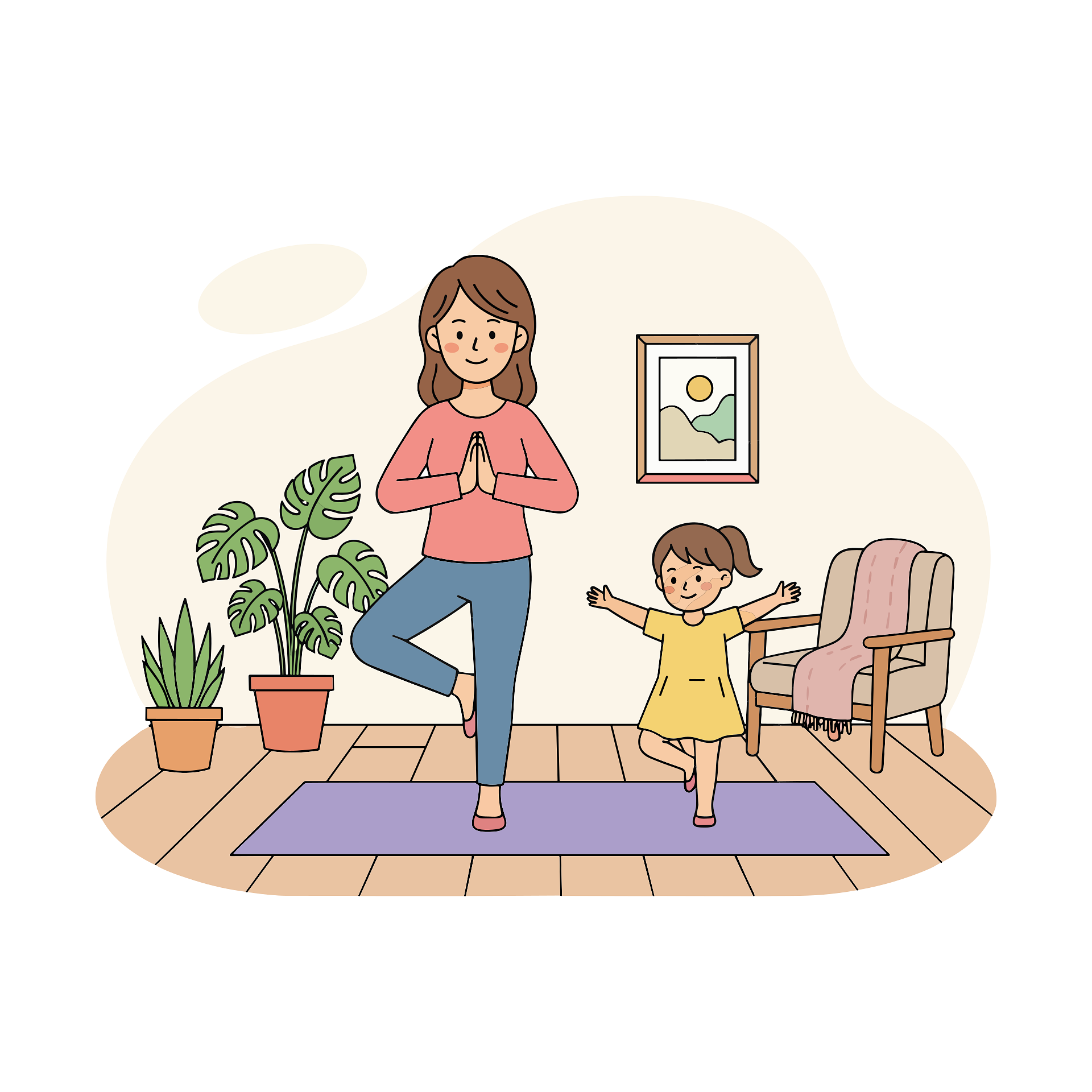 Atelier yoga parents-enfants pour les enfants âgés de 2 à 3 ans
