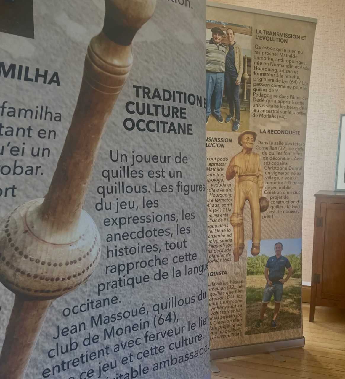 Exposition : Les quilles de neuf s'exposent à la Mairie !