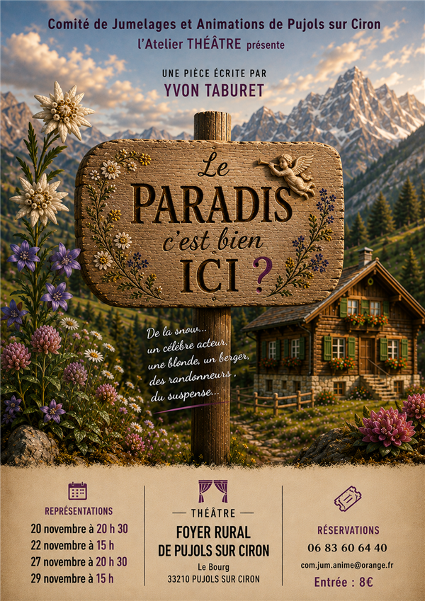 Affiche ou photo : Théâtre : le paradis c'est bien ici ?