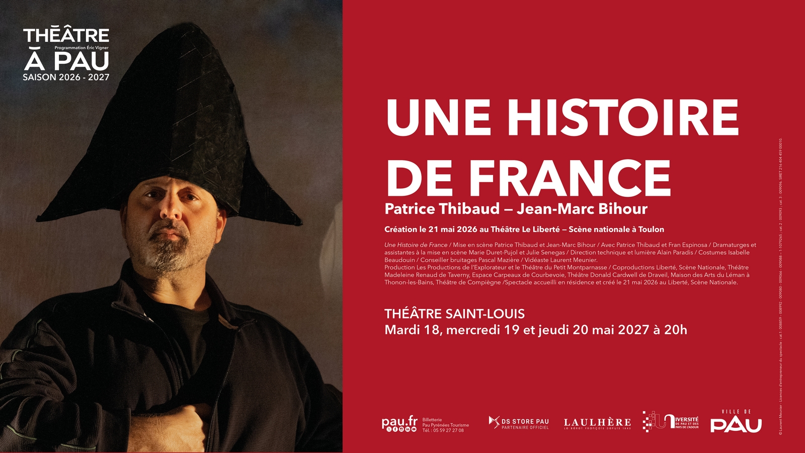 Saison Théâtre à Pau - Une histoire de France