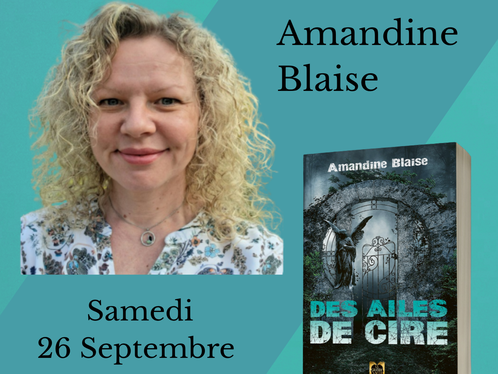 Rencontre-dédicace avec Amandine Blaise : "Des ailes de cire"