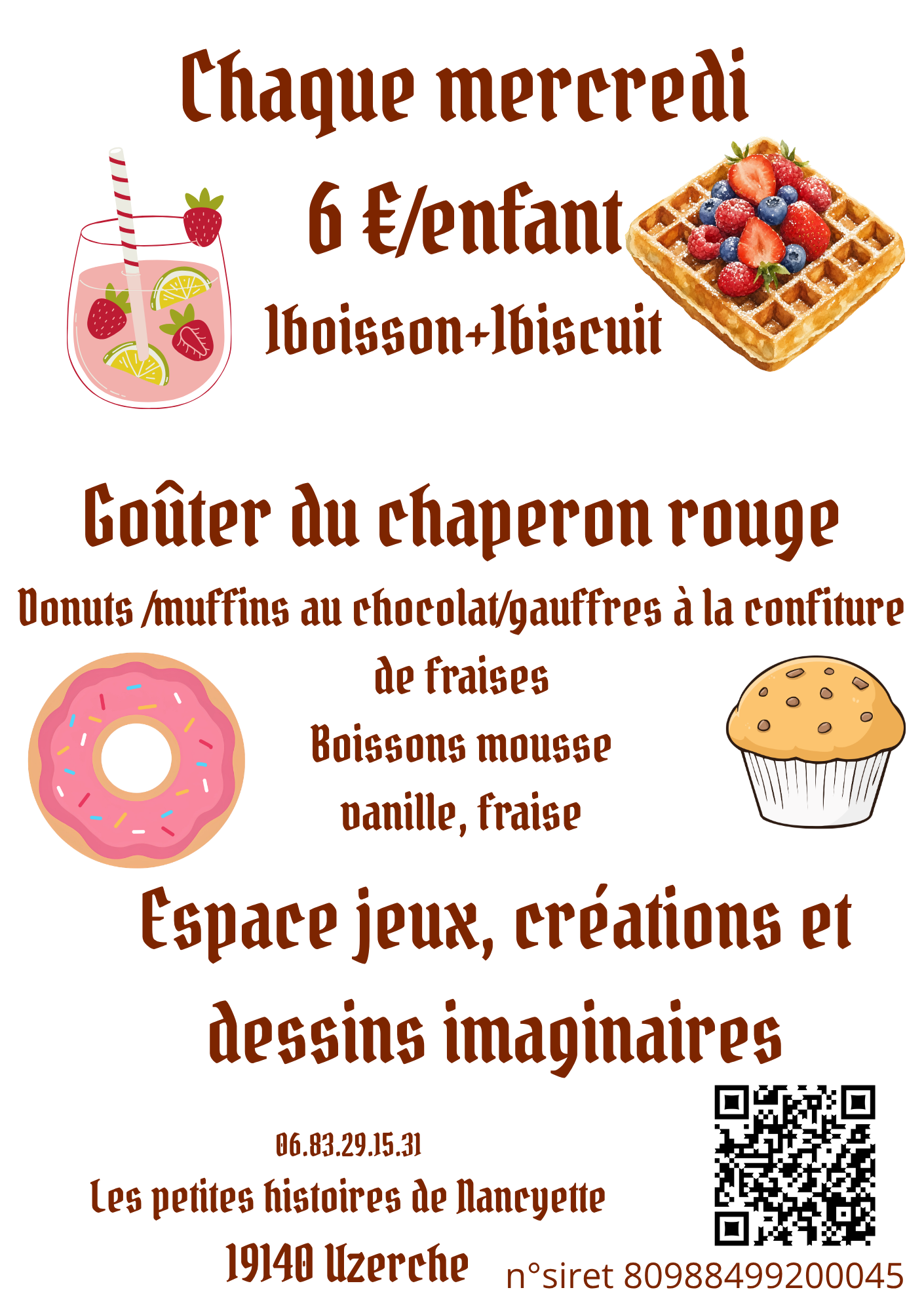 Mercredi après-midi : Goûter du petit chaperon rouge