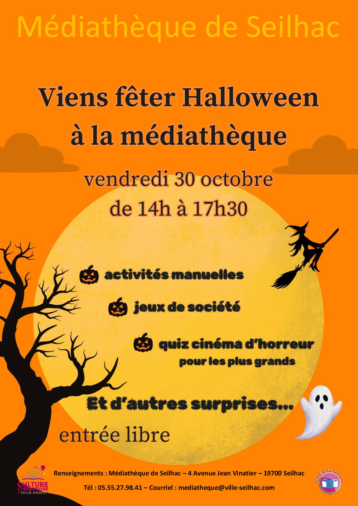 Médiathèque : Viens fêter Halloween