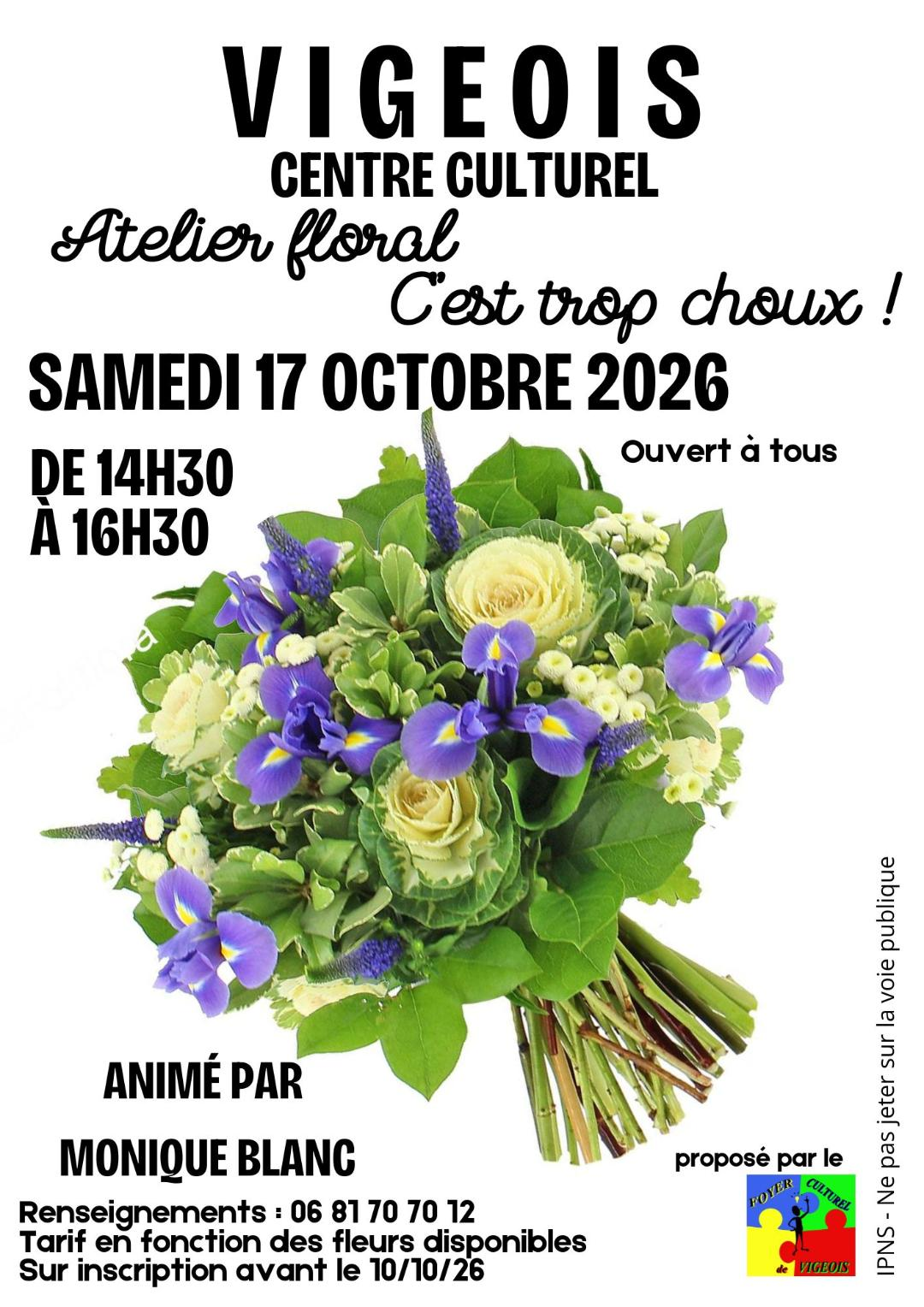 Atelier floral : C'est trop choux !