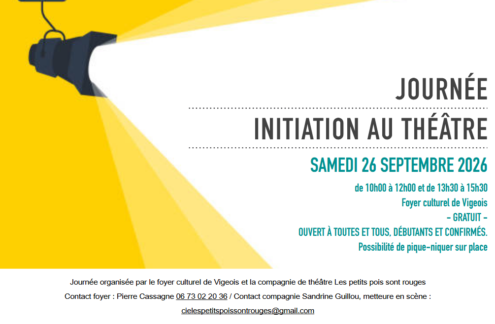 Journée initiation au Théâtre