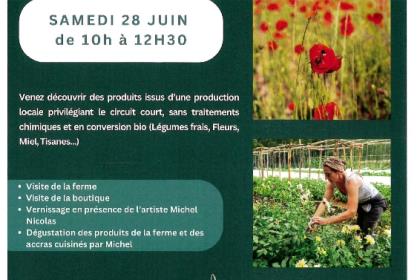 Visite de la Ferme LaetiAgri et vernissage 