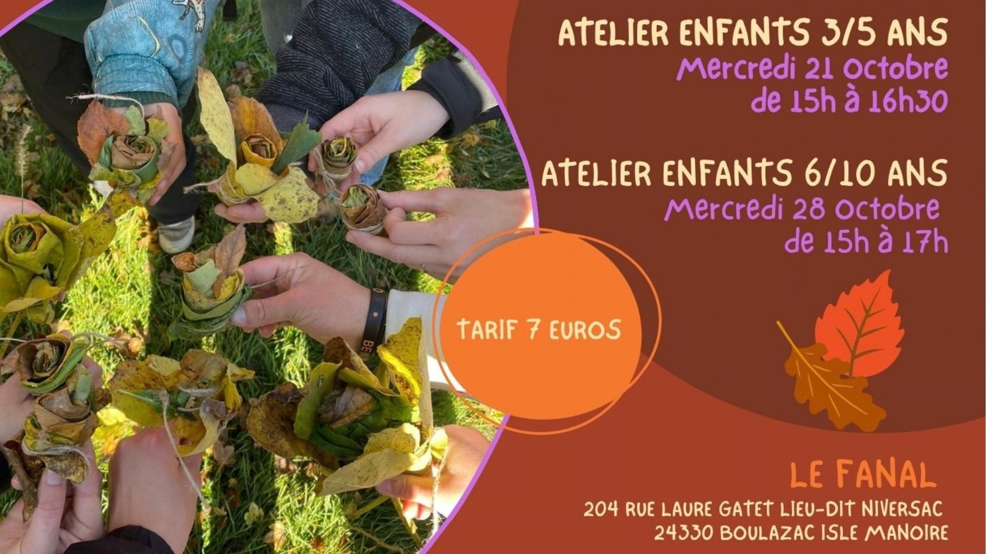 Atelier enfant Nature, Vive l'automne, sa biodiversité et son terroir
